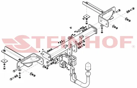 Фаркоп Steinhof для Opel Astra J GTC 2010-2016 Арт.O-104 O-104 в Уфа