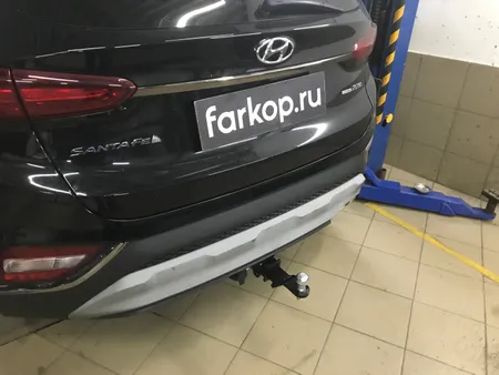 Фаркоп Лидер Плюс для Hyundai Santa Fe 2018-2022 Арт. H230-E H230-E в Уфа