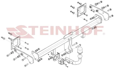 Фаркоп Steinhof для Hyundai Bayon 2021- Арт. H-225 H-225 в Уфа