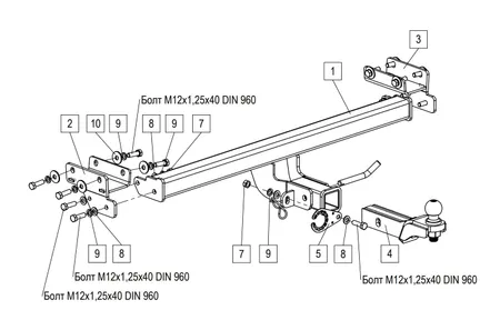 Фаркоп TowRus для Jeland J7 2026- 269086 в Уфа