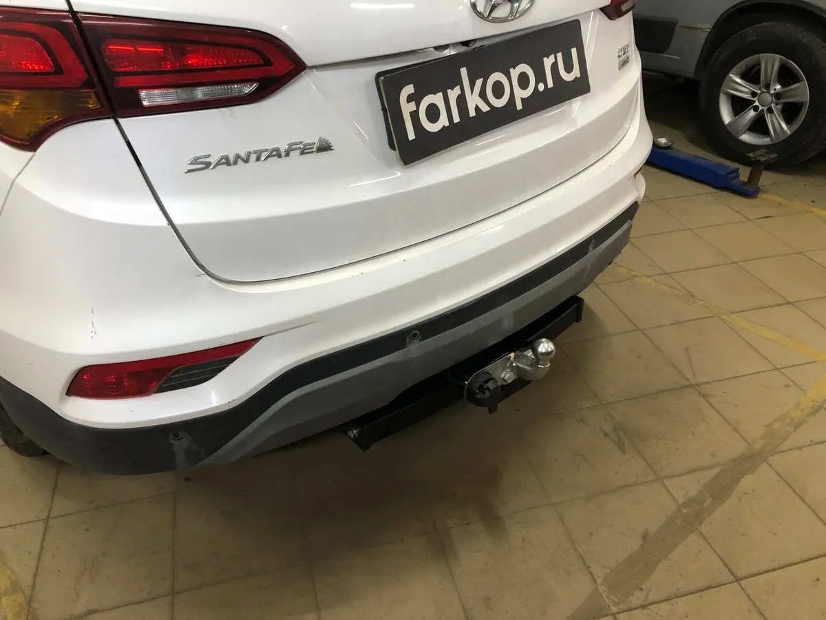 Фаркоп Лидер Плюс для Hyundai Santa Fe 2012-2018 H224-F в Уфа