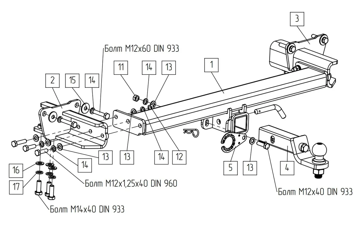 Фаркоп TowRus для Land Range Range Rover 2022- 119275 в Уфа Фаркоп TowRus для Land Range Range Rover 2022- 119275 в Уфа