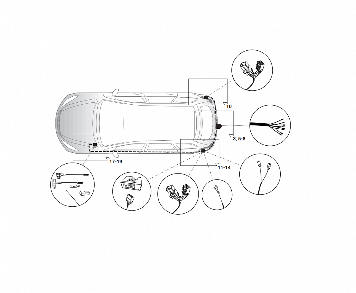 Электрика фаркопа Hak-System (7 pin) для Kia Optima 2016-2024 в Уфе